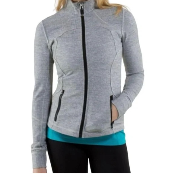 lululemon athletica Jackets & Blazers - Lululemon athletica Forme Jacket II *Textured Heathered Herringbone Grey Size 10